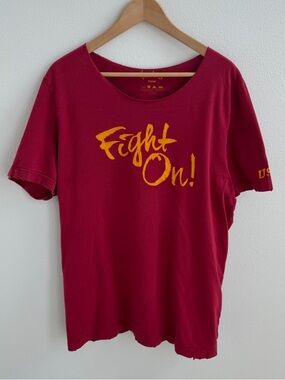 USC Trojans Football Off The Shoulder Tee